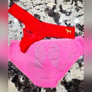 💥Victoria's Secret Hiphuger & Pink Thong💥Size L💥 New💥